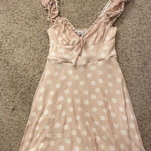 Urban outfitters Audrey mesh mini Floral Sleeveless Dress